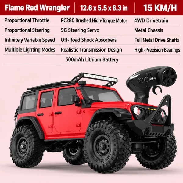 4WD RC Defender/Bronco Off-Road Rock Crawler – Professional RC Car Model Toy for Boys & Adults