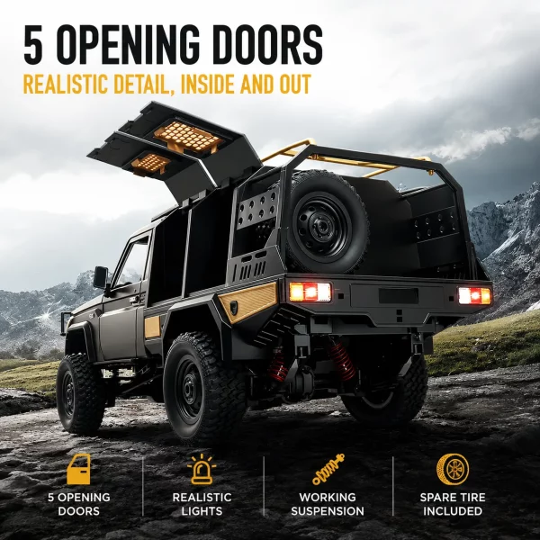 Toyota Land Cruiser 79 1:12 Scale 4WD RC Crawler Pickup Truck