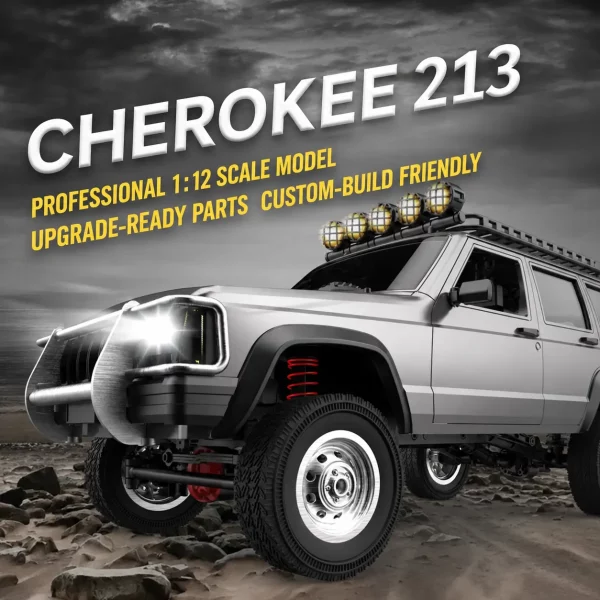 1:12 Scale Jeep Cherokee 4WD RC Rock Crawler – 2.4GHz RTR Off-Road Trail Truck