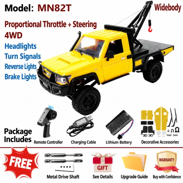 MN82 RC Upgrade Parts for Tank 300 / Wrangler 1:28 4WD Off-Road Rock Crawler