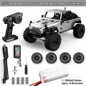 H12Y+ Sensored Brushless 4WD Full-Proportional RC Rock Crawler