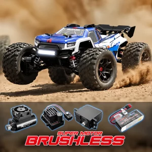 HYPER GO 4WD High-Speed Brushless Off-Road RC Monster Truck for Boys