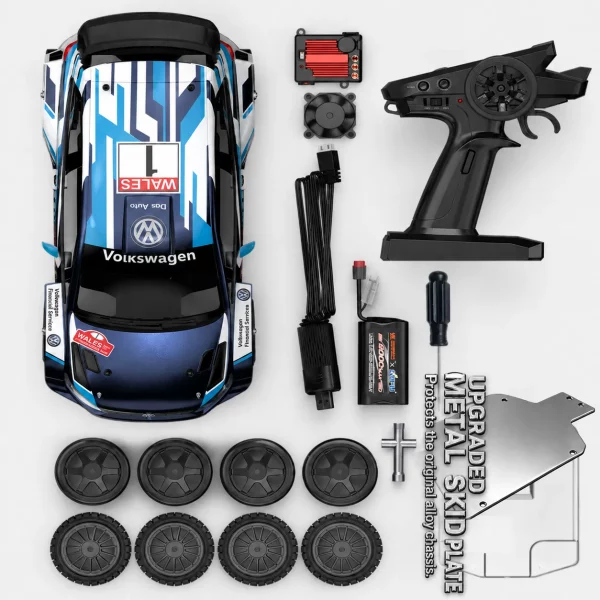 Citroën C3 & Volkswagen Polo WRC Rally Car High-Speed Brushless RC Rally Car – Drift & On-Road Racing Car