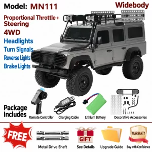 MN82 RC Upgrade Parts for Tank 300 / Wrangler 1:28 4WD Off-Road Rock Crawler