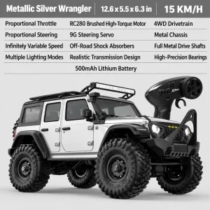 4WD RC Defender/Bronco Off-Road Rock Crawler – Professional RC Car Model Toy for Boys & Adults