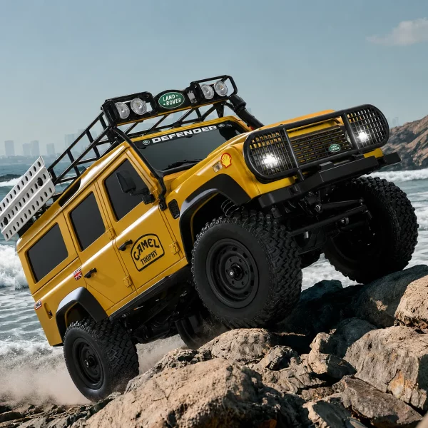 Land Rover Defender 4WD High-Power Full-Proportional RC Rock Crawler Off-Road Model Car