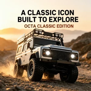 Land Rover Defender 4WD High-Power Full-Proportional RC Rock Crawler Off-Road Model Car