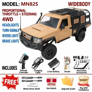 MN82 RC Upgrade Parts for Tank 300 / Wrangler 1:28 4WD Off-Road Rock Crawler