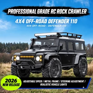 4WD RC Defender/Bronco Off-Road Rock Crawler – Professional RC Car Model Toy for Boys & Adults
